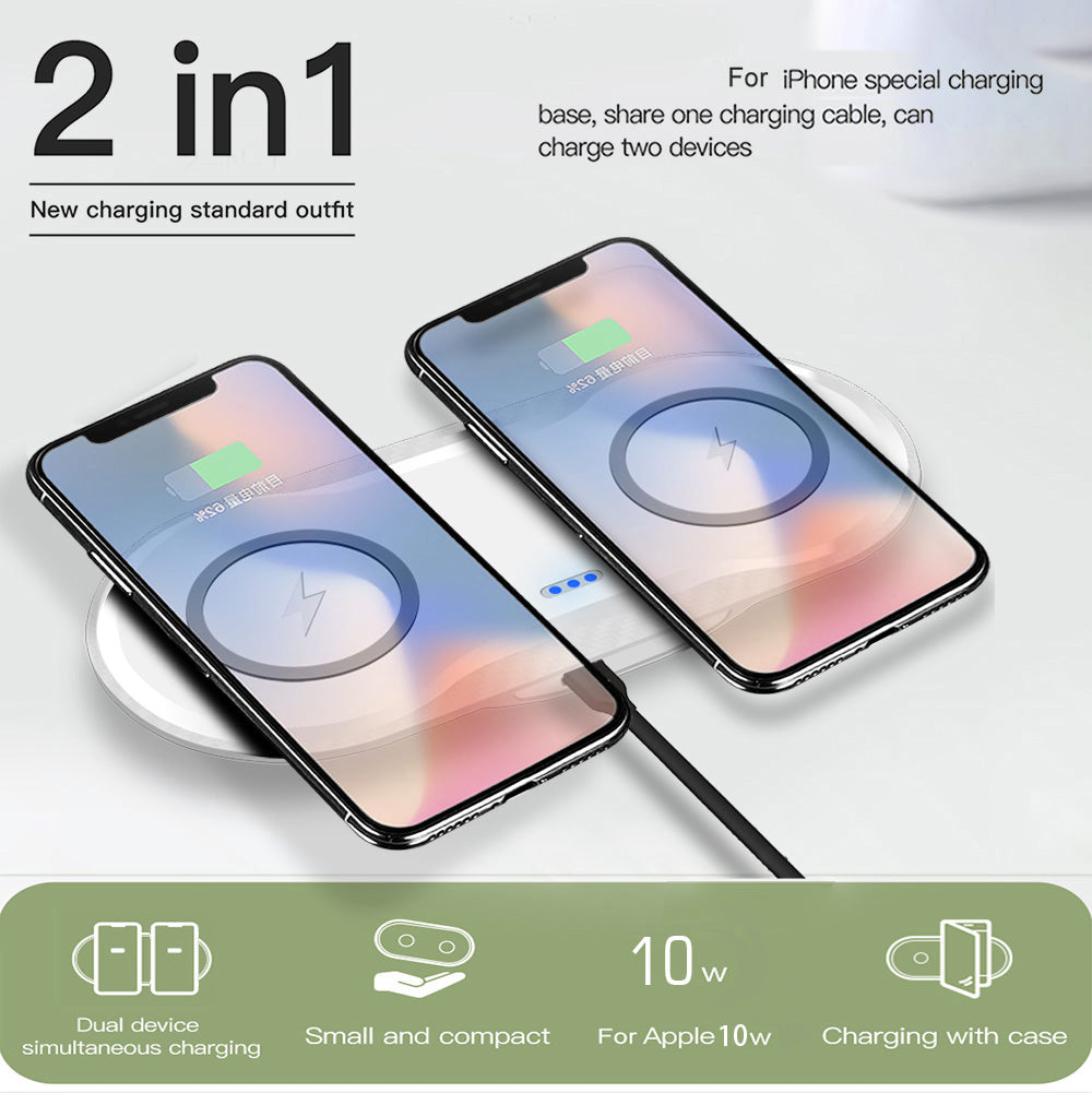 Wireless Dual Phone Charger